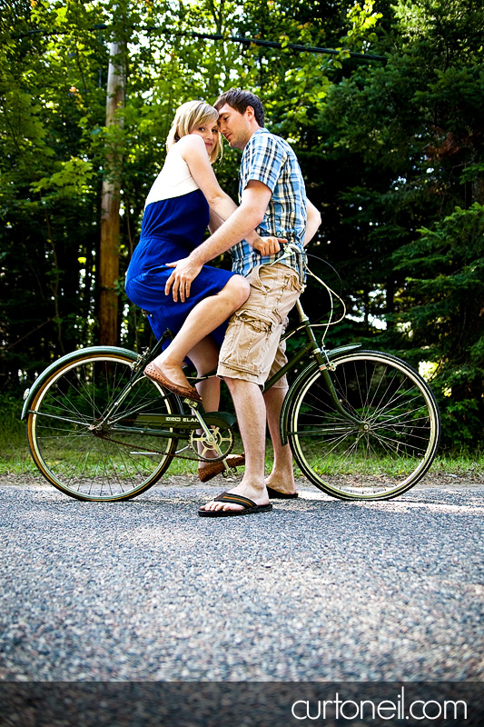 Bridget and Brian - old school bike - Curt O'Neil Lifestyle Wedding Photographer
