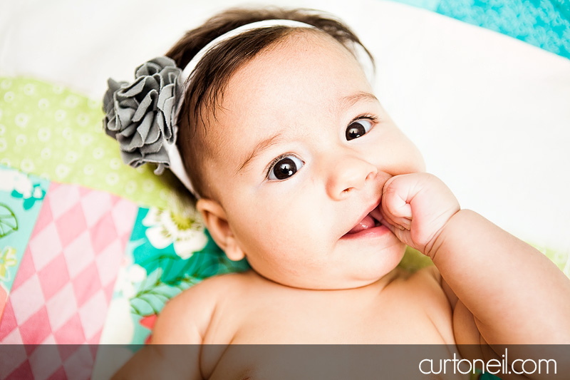 Sault Ste Marie Baby Photography - Layla at 4 months old - Sneak peek