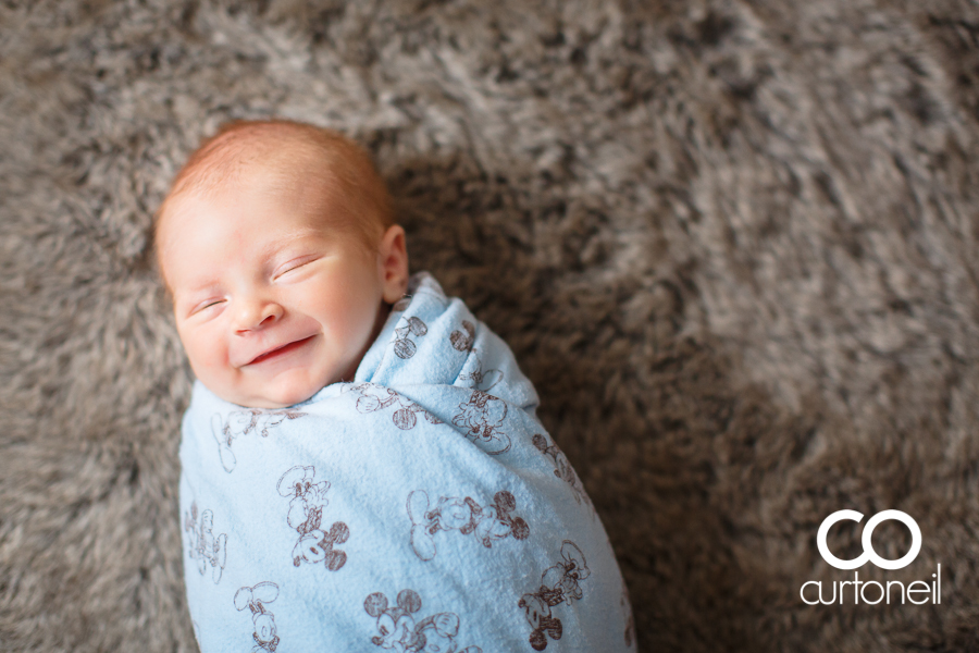 Sault Ste Marie Baby Photography - Spencer at 3 weeks old