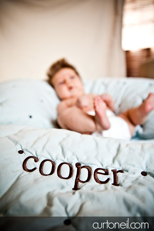 Cooper - Infant - Two months old - cooper blanket