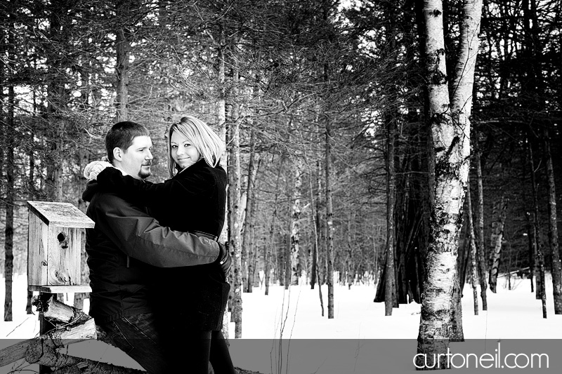 Sault Ste Marie Engagement Photography - Amanda and Chris - winter
