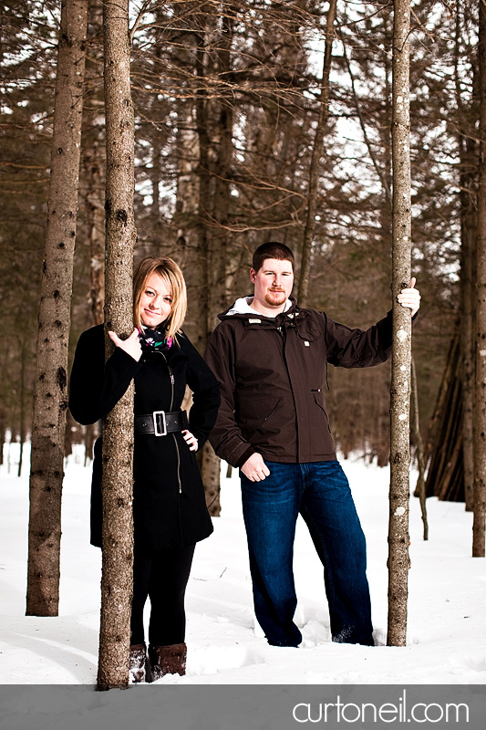 Sault Ste Marie Engagement Photography - Amanda and Chris - winter