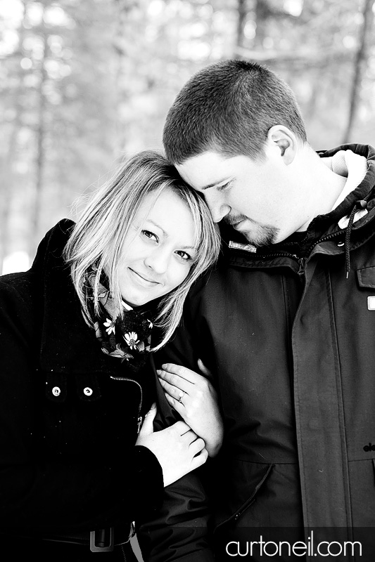 Sault Ste Marie Engagement Photography - Amanda and Chris - winter