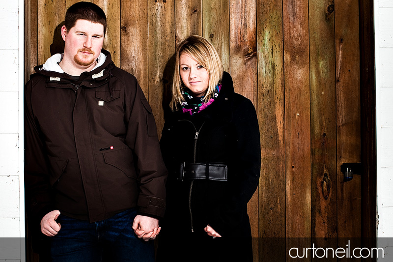 Sault Ste Marie Engagement Photography - Amanda and Chris - winter