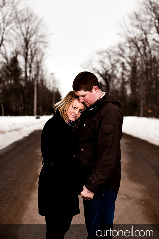 Sault Ste Marie Engagement Photography - Amanda and Chris - winter