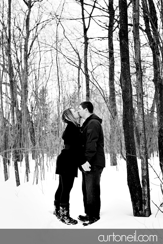 Sault Ste Marie Engagement Photography - Amanda and Chris - winter