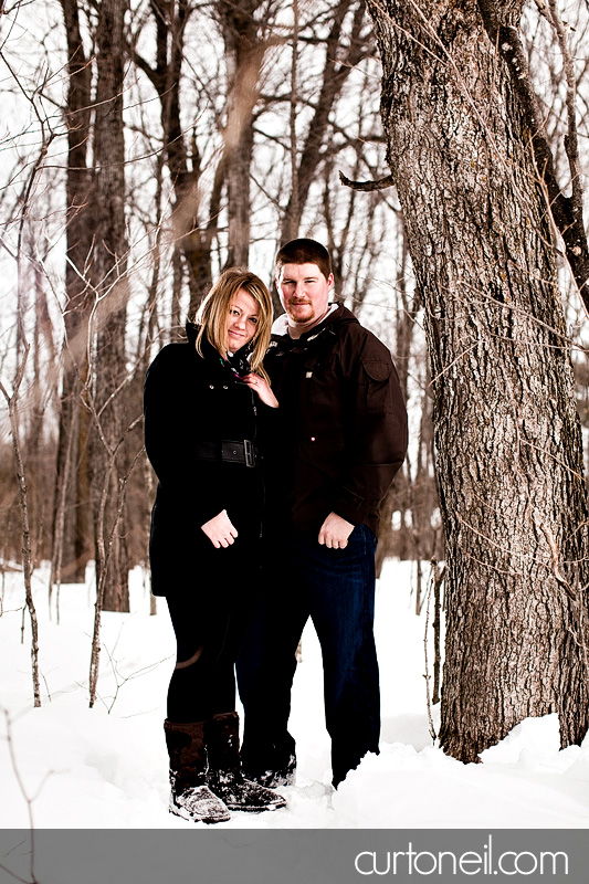 Sault Ste Marie Engagement Photography - Amanda and Chris - winter