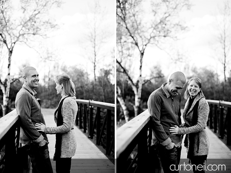 Sault Ste Marie Engagement Photography - Abby and Dave - Whitefish Island, fall, downtown, alley