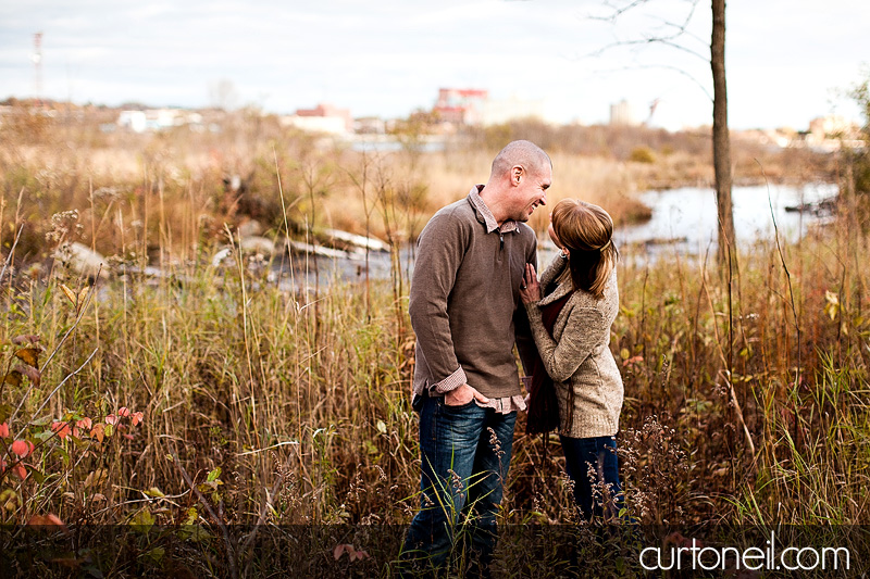 Sault Ste Marie Engagement Photography - Abby and Dave - Whitefish Island, fall, downtown, alley