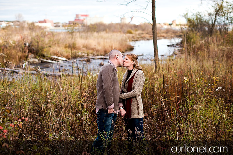 Sault Ste Marie Engagement Photography - Abby and Dave - Whitefish Island, fall, downtown, alley