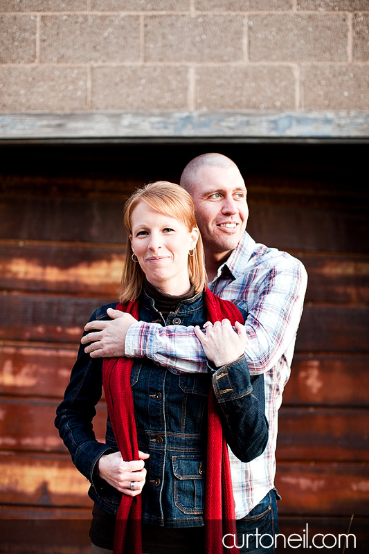 Sault Ste Marie Engagement Photography - Abby and Dave - Whitefish Island, fall, downtown, alley