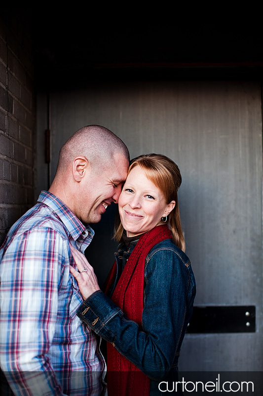 Sault Ste Marie Engagement Photography - Abby and Dave - Whitefish Island, fall, downtown, alley
