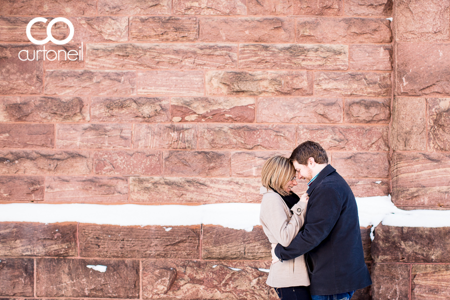 Sault Ste Marie Engagement Photography - Alex and Jon - sneak peek, downtown Sault Ste Marie, winter