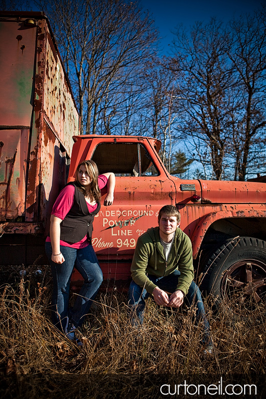 Engagement Shoot - old truck attitude