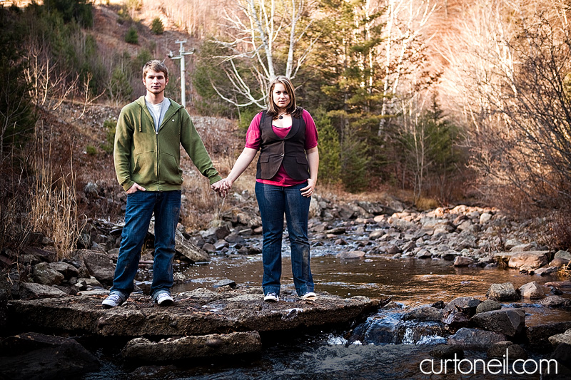 Engagement Shoot - standing in the creek