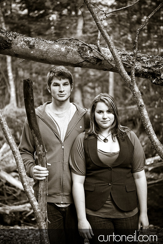 Engagement Shoot - modern day American Gothic - we tried