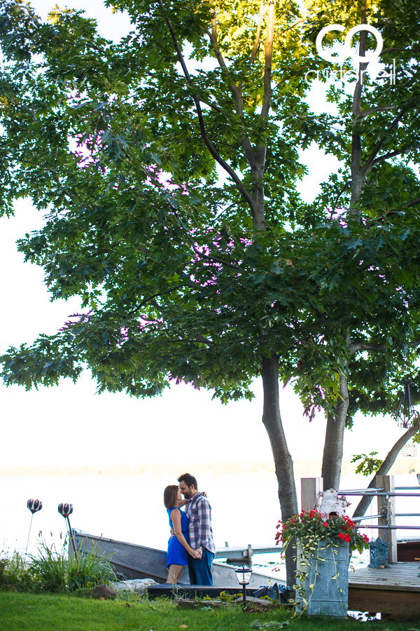 Sault Ste Marie Engagement Photography - Amber and Anthony - summer, beach, tress, Pointe Des Chenes