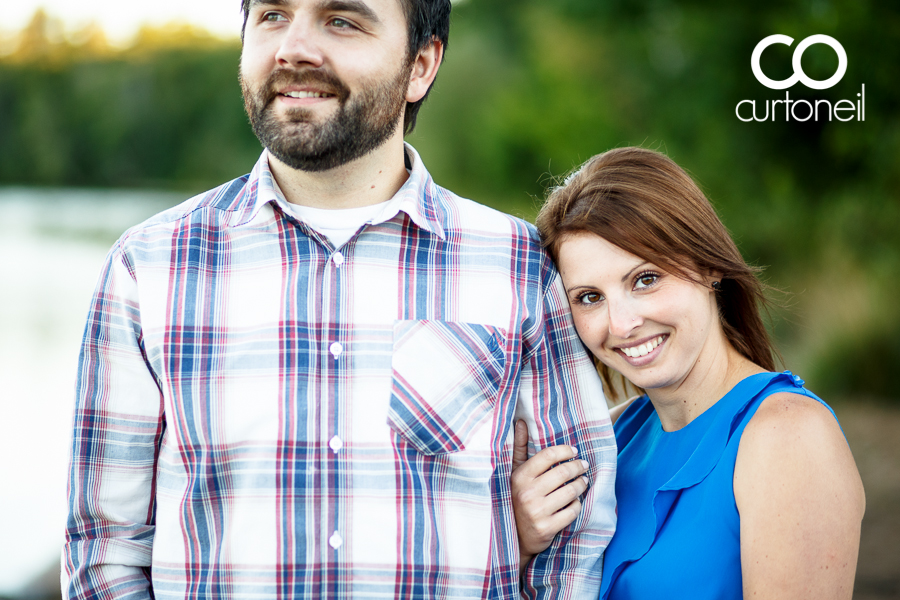 Sault Ste Marie Engagement Photography - Amber and Anthony - summer, beach, tress, Pointe Des Chenes