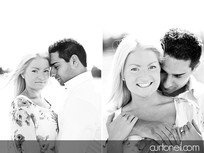 Sault Ste Marie Engagement Photography - Alyssa and Peter - beach, row boat, sand and sun