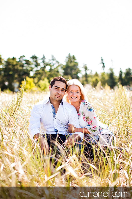 Sault Ste Marie Engagement Photography - Alyssa and Peter - beach, row boat, sand and sun