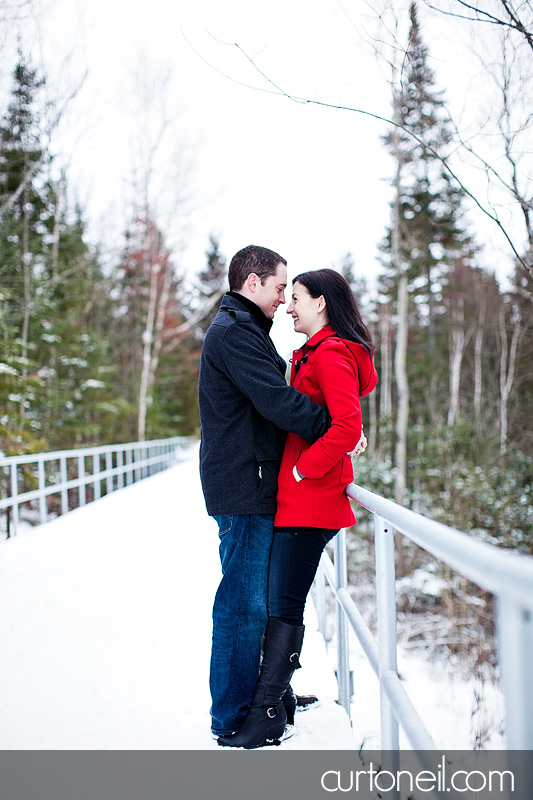 Sault Ste Marie Engagement Photography - Ange and Steve - Fort Creek, winter, cold