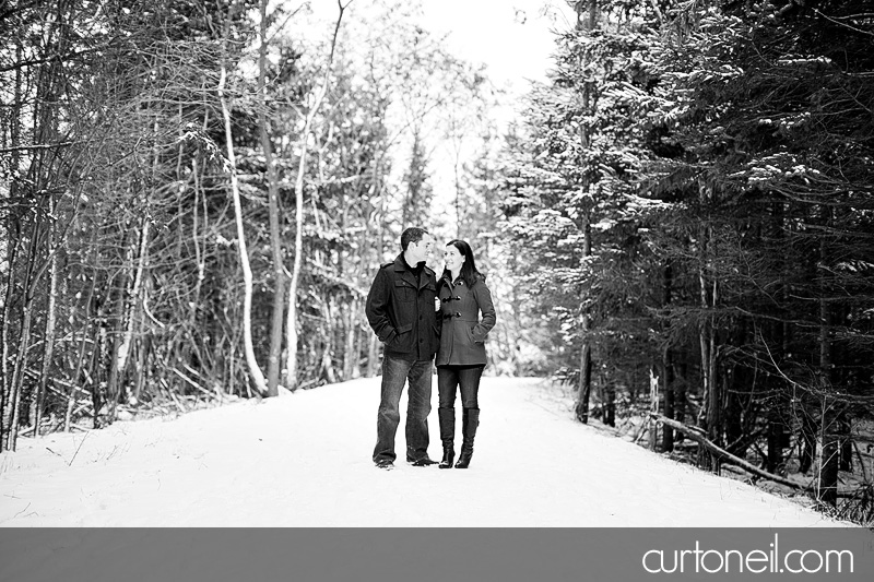 Sault Ste Marie Engagement Photography - Ange and Steve - Fort Creek, winter, cold