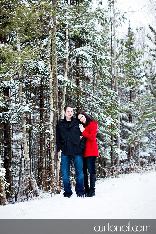 Sault Ste Marie Engagement Photography - Ange and Steve - Fort Creek, winter, cold
