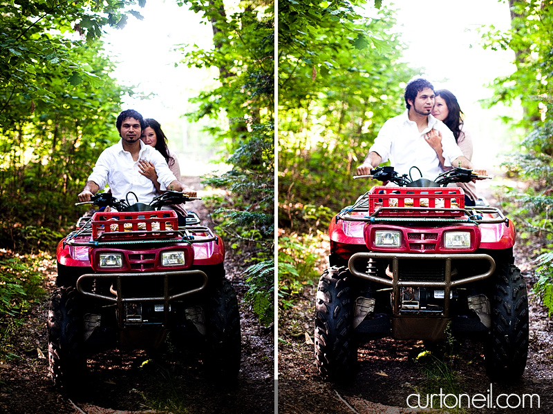 Sault Ste Marie Engagement Shoot - Brianne and Giovanni - Squirrel Island crazy adventure