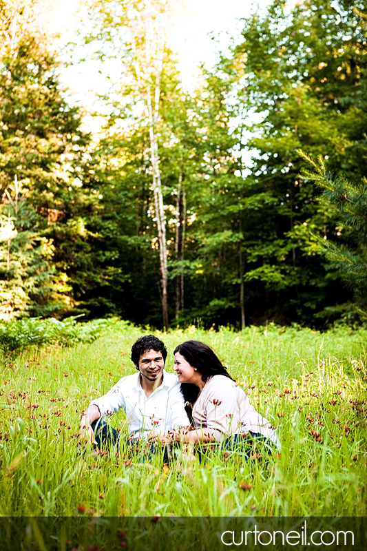 Sault Ste Marie Engagement Shoot - Brianne and Giovanni - Squirrel Island crazy adventure