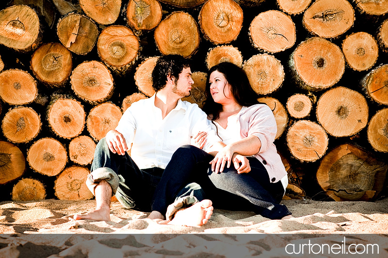 Sault Ste Marie Engagement Shoot - Brianne and Giovanni - Squirrel Island crazy adventure