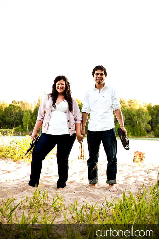 Sault Ste Marie Engagement Shoot - Brianne and Giovanni - Squirrel Island crazy adventure