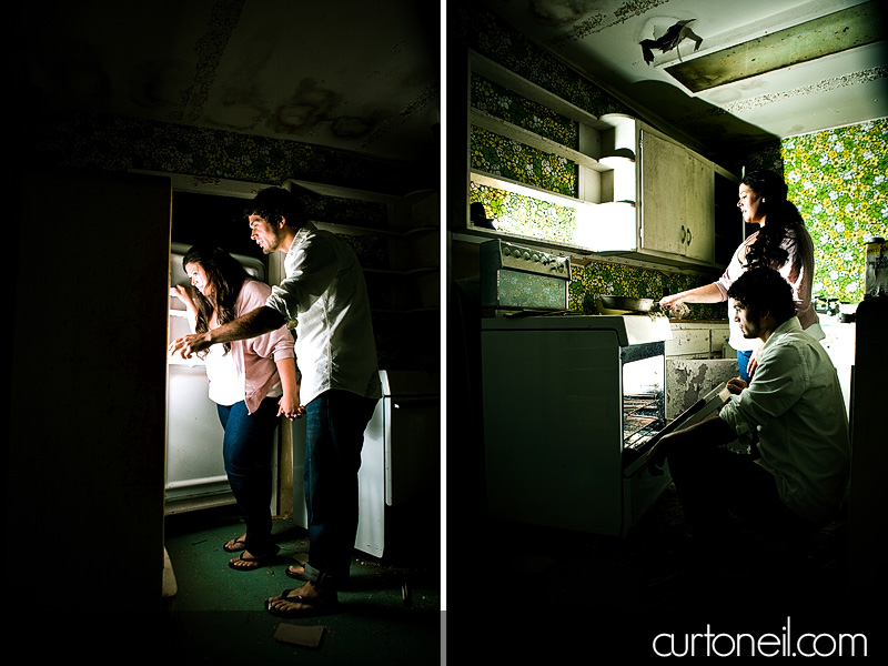 Sault Ste Marie Engagement Shoot - Brianne and Giovanni - Squirrel Island crazy adventure