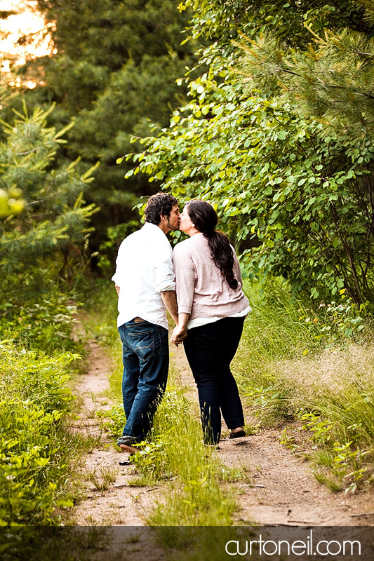 Sault Ste Marie Engagement Shoot - Brianne and Giovanni - Squirrel Island crazy adventure