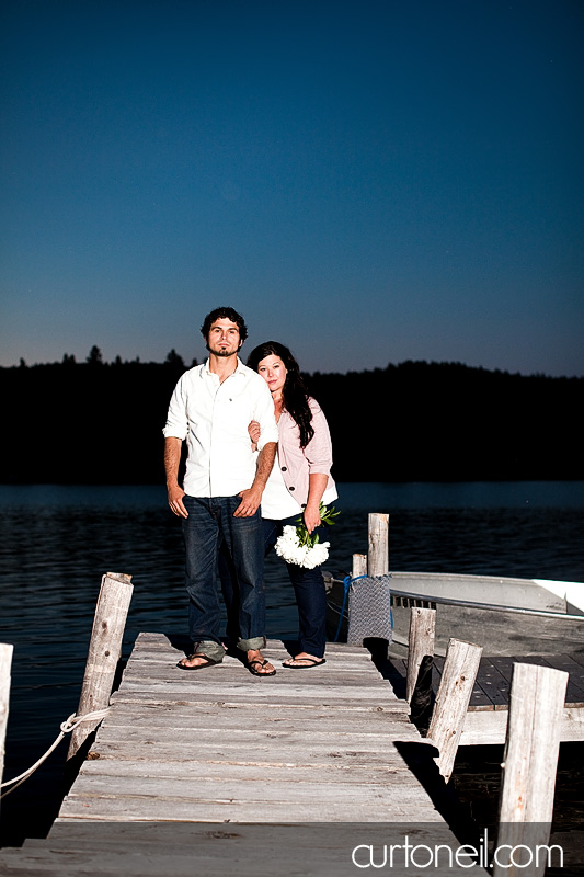 Sault Ste Marie Engagement Shoot - Brianne and Giovanni - Squirrel Island crazy adventure