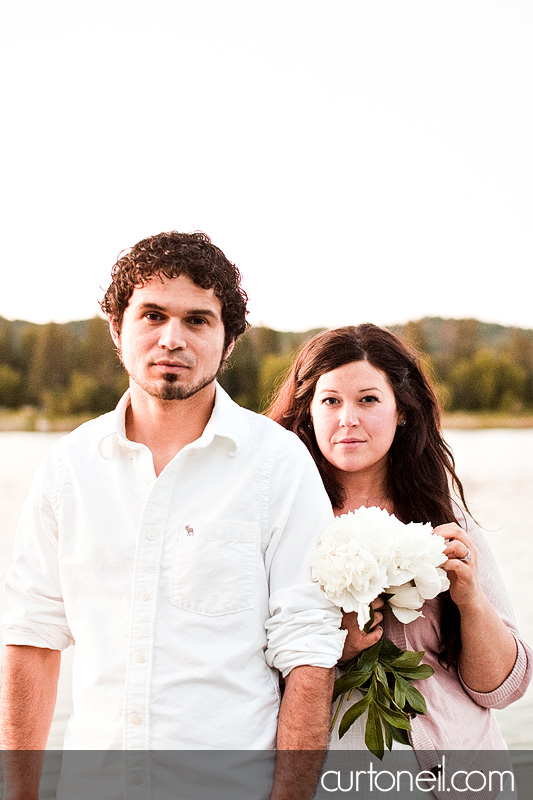 Sault Ste Marie Engagement Shoot - Brianne and Giovanni - Squirrel Island crazy adventure