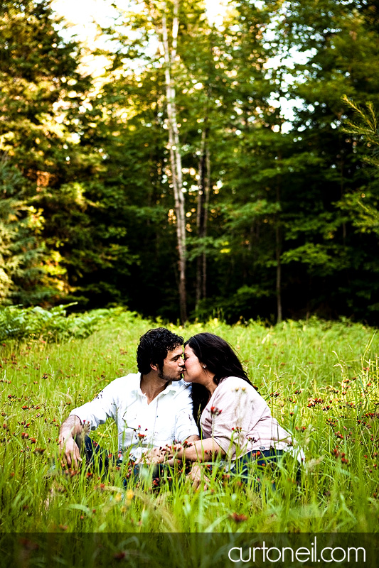 Sault Ste Marie Engagement Photography - Brianne and Giovanni - Sneak peek field on Squirrel Island