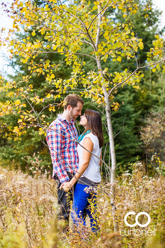 Sault Ste Marie Engagement Photography - Candace and Ryan - fall engagement session, canoe, Thessalon