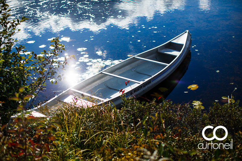 Sault Ste Marie Engagement Photography - Candace and Ryan - fall engagement session, canoe, Thessalon