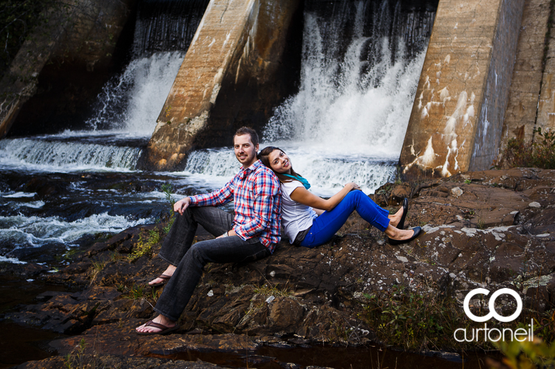 Sault Ste Marie Engagement Photography - Candace and Ryan - fall engagement session, canoe, Thessalon
