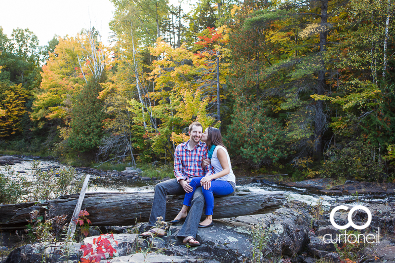 Sault Ste Marie Engagement Photography - Candace and Ryan - fall engagement session, canoe, Thessalon