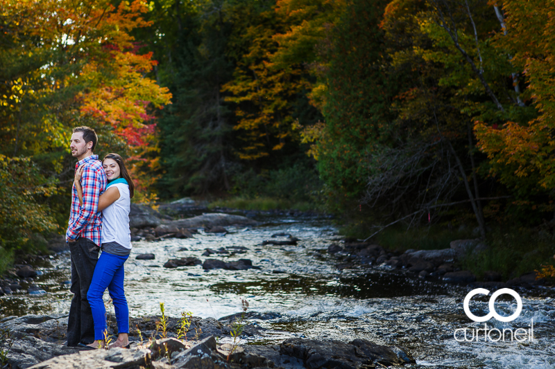 Sault Ste Marie Engagement Photography - Candace and Ryan - fall engagement session, canoe, Thessalon