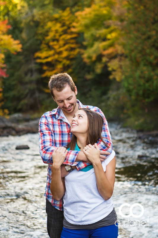 Sault Ste Marie Engagement Photography - Candace and Ryan - fall engagement session, canoe, Thessalon