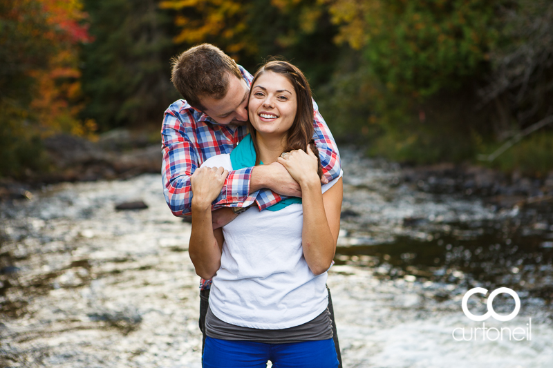 Sault Ste Marie Engagement Photography - Candace and Ryan - fall engagement session, canoe, Thessalon
