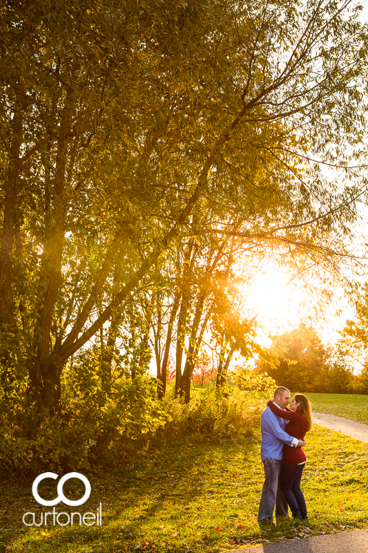 Sault Ste Marie Engagement Photography - Chantal and David - sneak peek at Bellevue Park in the fall