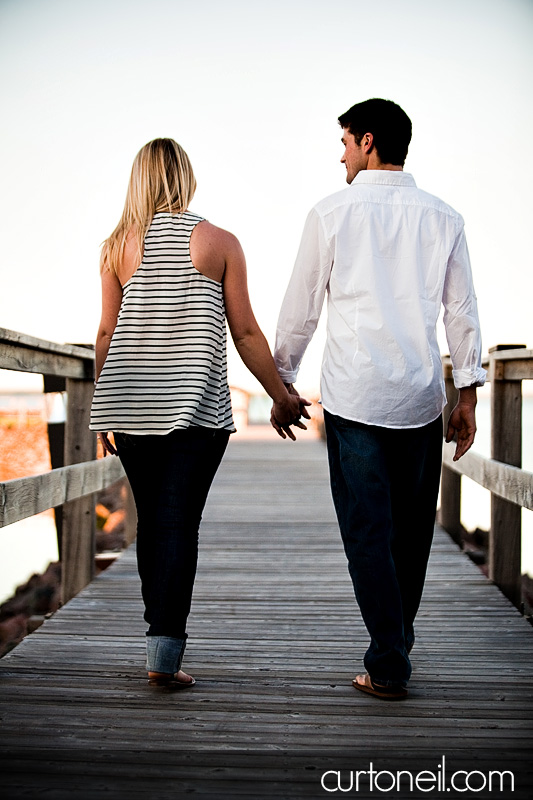 Sault Ste Marie Engagement Photography - Chelsea and Trevor - boardwalk