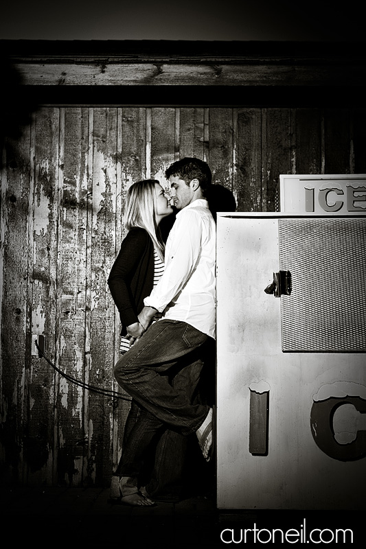 Sault Ste Marie Engagement Photography - Chelsea and Trevor - ice
