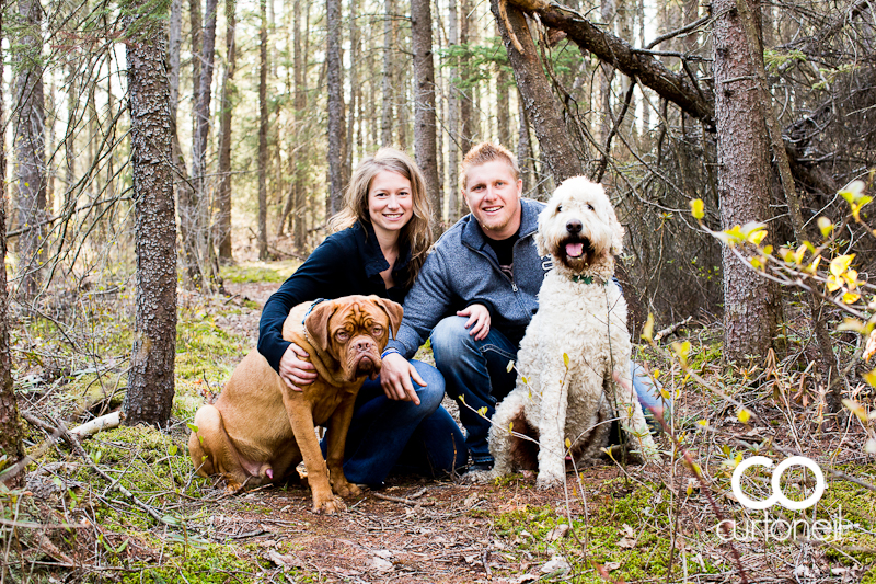 Sault Ste Marie Engagement Photography - Dawn and Dan - Sunnyside Beach, bush area, trees