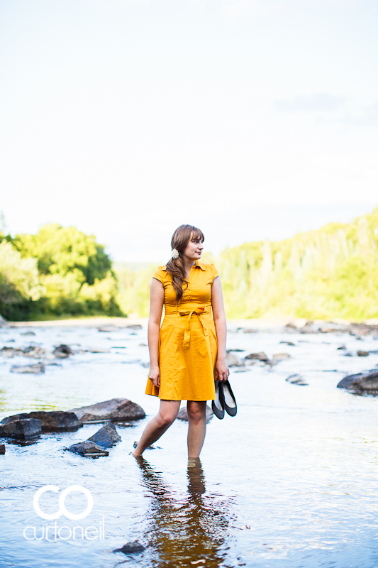 Sault Ste Marie Engagement Photography - Danielle and Brendan - Whitman Dam Falls adventure