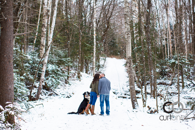 Sault Ste Marie Engagement Photography - Dawn and Tyler - winter, Crimson Ridge, cold