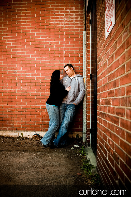 Engagement Shoot - Elisa and David - orange wall